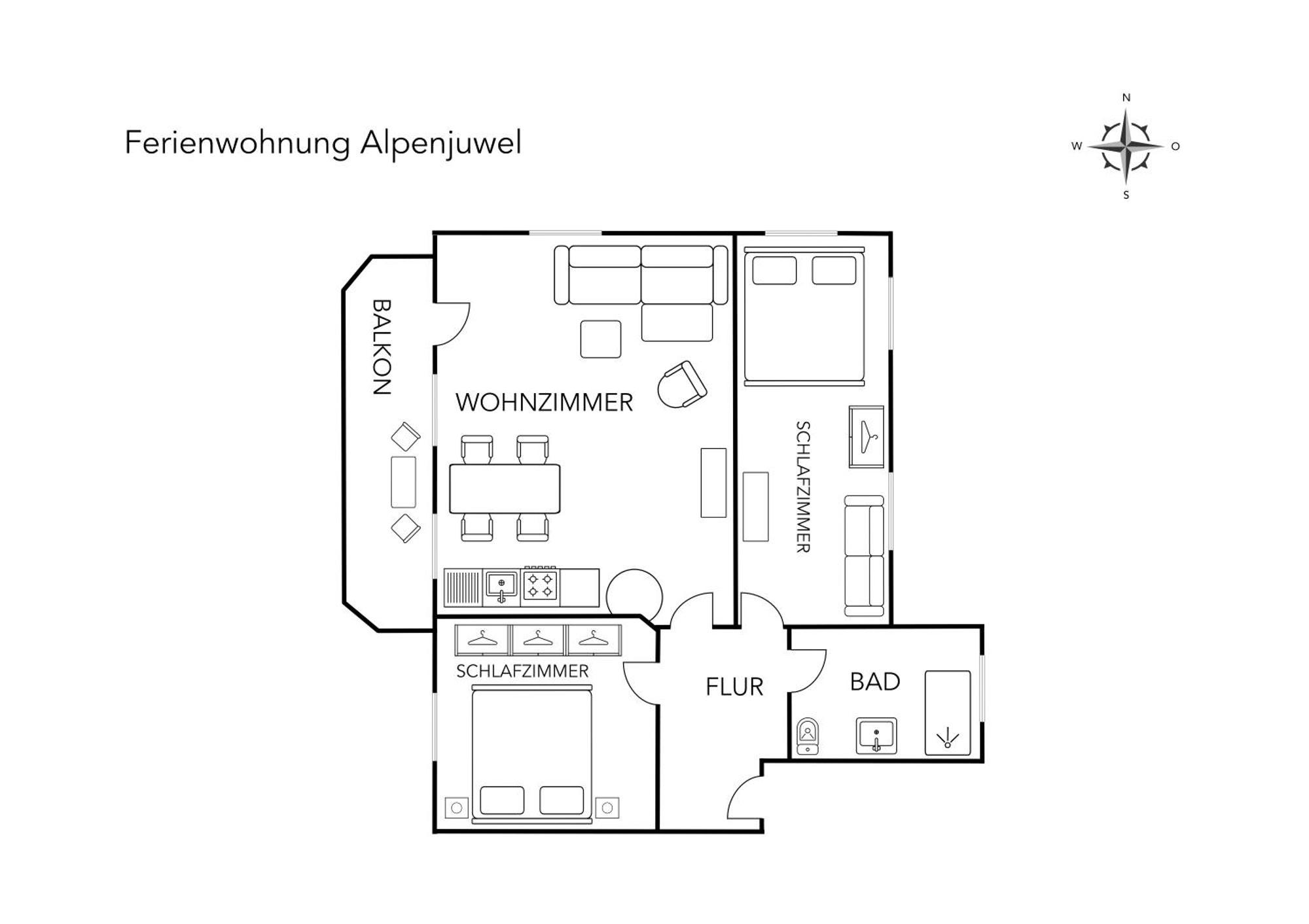 Ferienwohnungen Alpentraum - Alpenjuwel Oberstdorf Luaran gambar